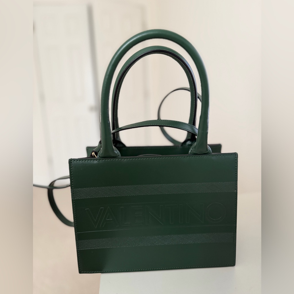 Valentino Forest Green Tote Bag